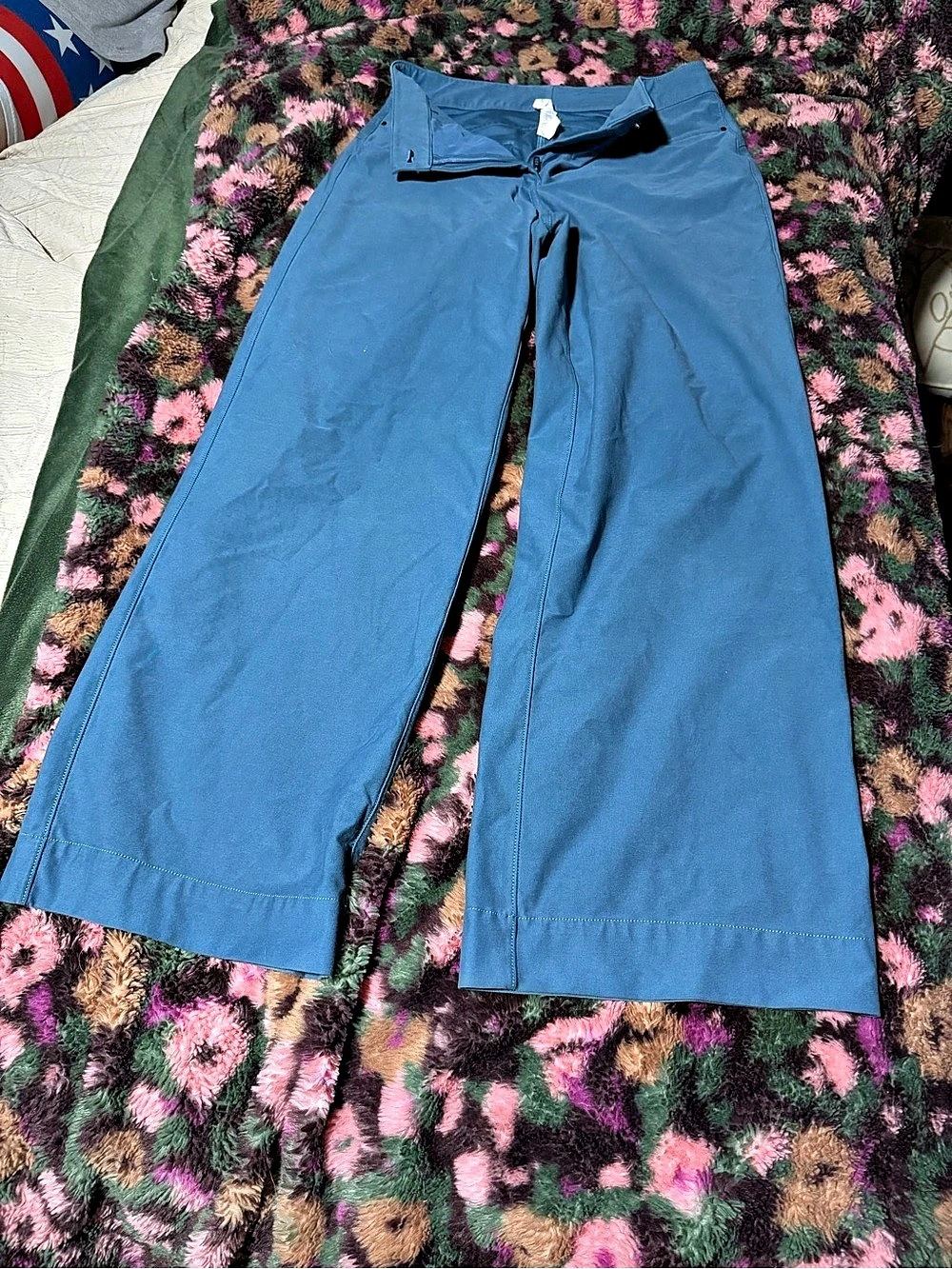lululemon Dance Studio Mid-Rise Cropped Wide-Leg Pant Wide Leg Pants in Blue